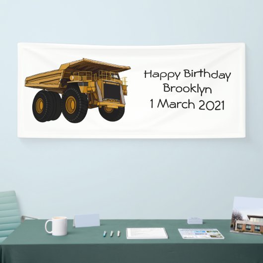 ホールトラック漫画イラストレーション 横断幕 (トレードショー)