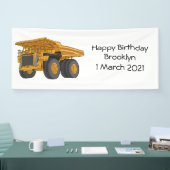 ホールトラック漫画イラストレーション 横断幕 (トレードショー)