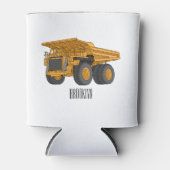 ホールトラック漫画イラストレーション 缶クーラー (正面)