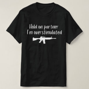 ホールドオン・パートナー 刺激オーバーだぜ , メンズ カウボーイ ガン Tシャツ