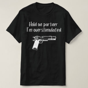 ホールドオン・パートナー 刺激オーバーだぜ , メンズ カウボーイ ガン Tシャツ