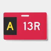 ホールドポイント標識 A13R バッジ (裏面)