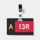 ホールドポイント標識 A13R バッジ (正面 （クリップ付）)