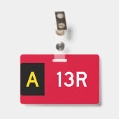 ホールドポイント標識 A13R バッジ (裏面 （クリップ付）)