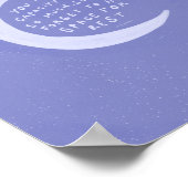 ホールド宇宙レスト – パープルベッドルームデコール ポスター (角)