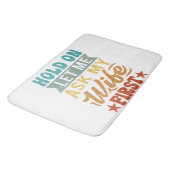 ホールド私の妻頼を最初に私を許可 – 夫おもしろい人 バスマット (アングル)