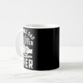 ホールパパと娘頭が切れるチーム最高のの永遠の父親 コーヒーマグカップ (正面左)