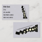 ホールビジネスカードから落ちる時間 名刺 (正面/裏面)