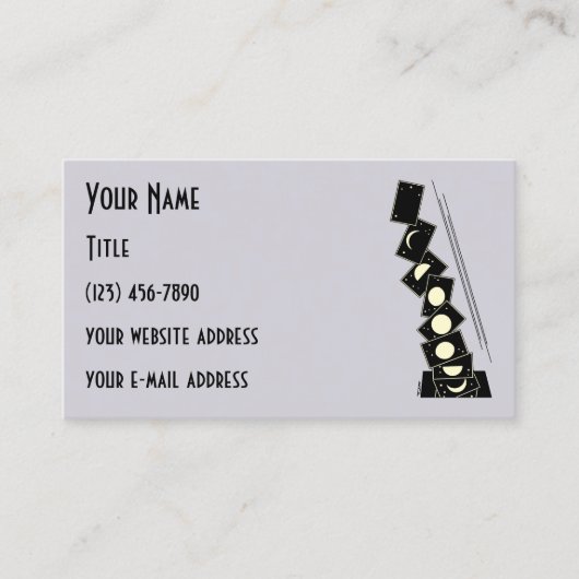 ホールビジネスカードから落ちる時間 名刺 (正面)