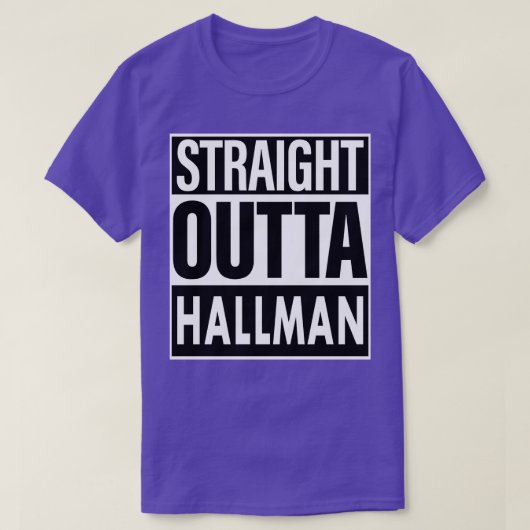 ホールマンネームストレートアウトタホールマン Tシャツ (デザイン正面)