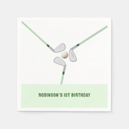 ホールモダンインワンパルティーゴルフ誕生日 スタンダードカクテルナプキン