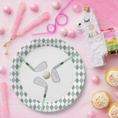 ホールモダンインワンパルティーゴルフ誕生日 ペーパープレート (パーティー)