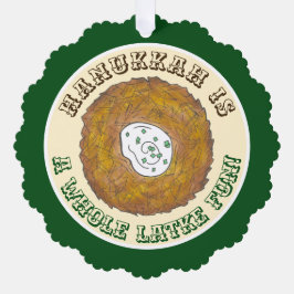 ホールラトケ（ロッタ）おもしろいハヌッカホリデーフード オーナメントカード