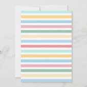 ホールラマおもしろいカラフル子供の誕生日パーティー 招待状 (裏面)