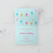 ホールラマおもしろいケーキ3th誕生日アクア 招待状 (内部)