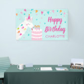 ホールラマおもしろいケーキ4thバースデーアクア 横断幕 (トレードショー)