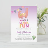 ホールラマおもしろいママベビーラブフィエスタカッティ 招待状 (スタンド正面)
