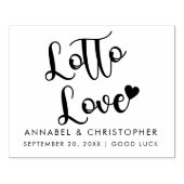 ホールロットラブ抽選チケット結婚式の引き出物 ラバースタンプ (インプリント)