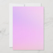 ホールロトルおもしろいマゼンタピンクアクソロトル誕生日 招待状 (裏面)