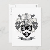 ホール家紋コートオブアームズ ポストカード (正面/裏面)