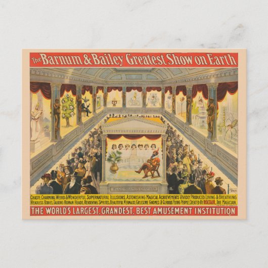 ホール風変わりでの素晴らしい超自然幻想 ポストカード (正面)