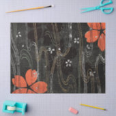 ホーワイアンハイビスカス花びらインウォーター 薄葉紙 (クラフト)