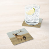 ホーンのE23ビッグブルエルクグラス スクエアペーパーコースター (インサイチュ)