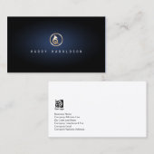 ホーンアイコフランスのンブルーグローミュージック 名刺 (正面/裏面)