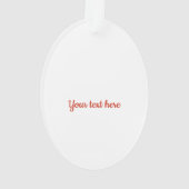 ホーンアクリルオーナメントの可愛いクリスマストートボーイ オーナメント (裏面)