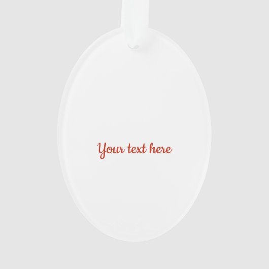 ホーンアクリルオーナメントの可愛いクリスマストートボーイ オーナメント (裏面)