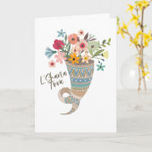 ホーンオブフラワーズローシュ・ハシャナ カード (黄色い花)