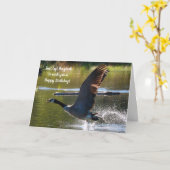 ホーンキンググース誕生日カード カード (黄色い花)