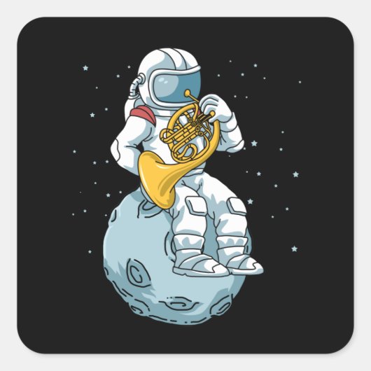 ホーンギフトフランスのメンズ真鍮ミュージックホーフランスのン スクエアシール (正面)