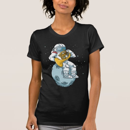 ホーンギフトフランスのメンズ真鍮ミュージックホーフランスのン Tシャツ (正面)