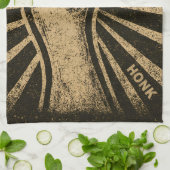 ホーンクグースアおもしろいックチキンミーム キッチンタオル (折り畳み)