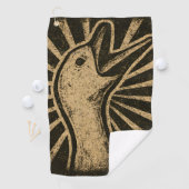 ホーンクグースアおもしろいックチキンミーム ゴルフタオル (インサイチュ)