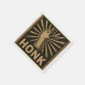 ホーンクグースアおもしろいックチキンミーム スタンダードカクテルナプキン (角)