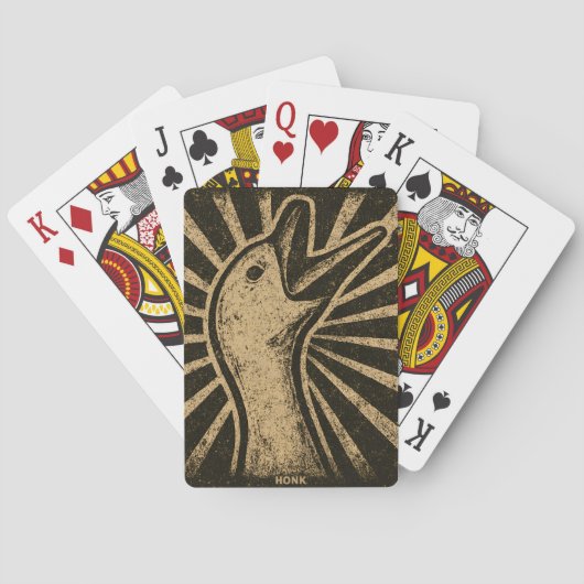 ホーンクグースアおもしろいックチキンミーム トランプ (裏面)