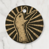 ホーンクグースアおもしろいックチキンミーム フェイバータグ (裏面)