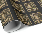 ホーンクグースアおもしろいックチキンミーム ラッピングペーパー (ロールコーナー)