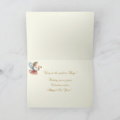 ホーンクリスマスカード付き天使 シーズンカード (内部)