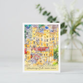 ホーンシュヴァンガウドイツトラベルプレイスウォーターカラー ポストカード (スタンド正面)