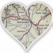 ホーンズデールPAヴィンテージマップ シール (正面)