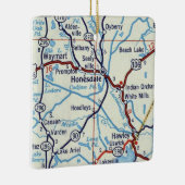 ホーンズデールPA 50の地図 セラミックオーナメント (右)