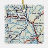 ホーンズデールPA 50の地図 セラミックオーナメント (正面)