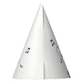 ホーンセクショントランペットジャズミュージック誕生日 パーティーハット (裏面)