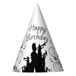 ホーンセクショントランペットジャズミュージック誕生日 パーティーハット