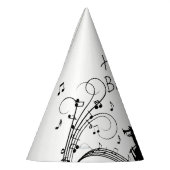 ホーンセクショントランペットジャズミュージック誕生日 パーティーハット (左)