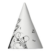 ホーンセクショントランペットジャズミュージック誕生日 パーティーハット (右)