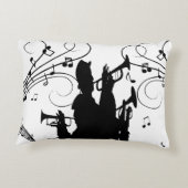 ホーンセクショントランペットジャズ音楽 アクセントクッション (裏面)